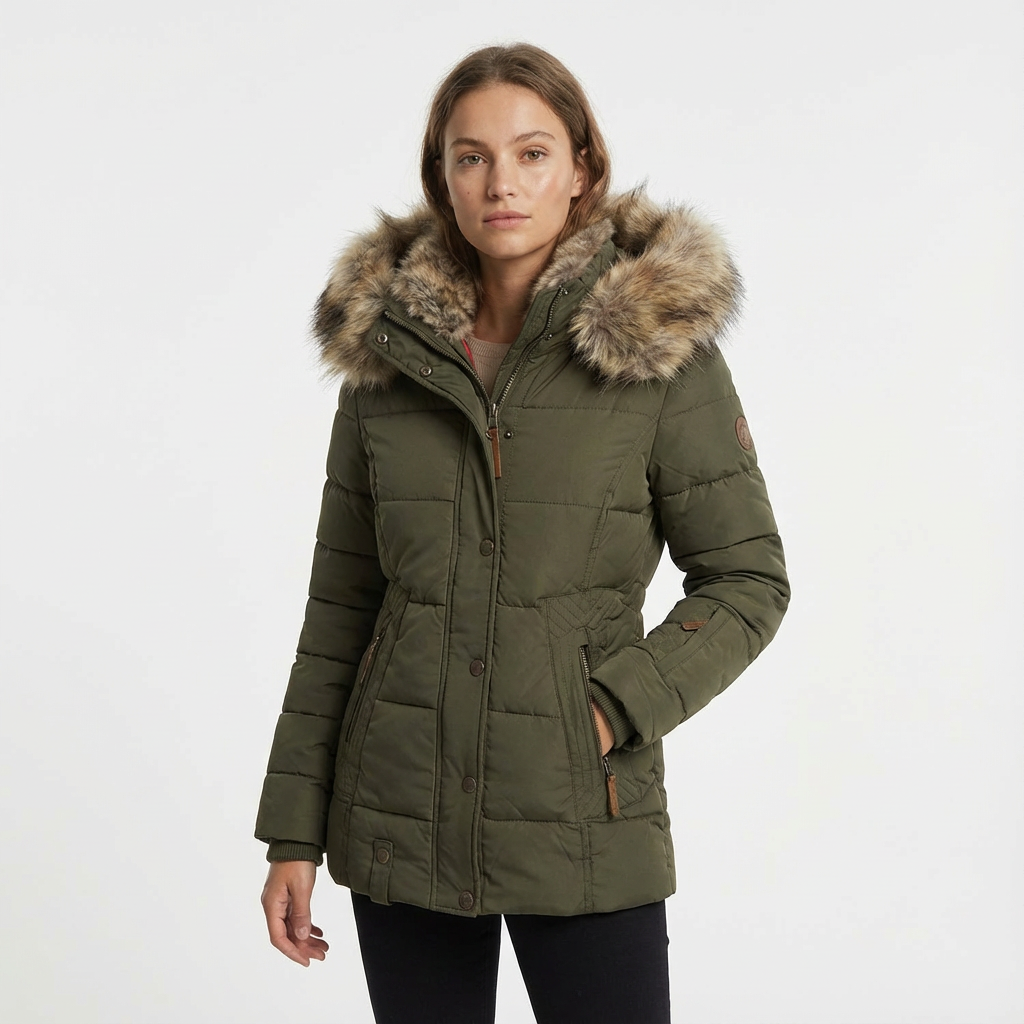 Women’s Hooded Slim Fit Puffer Jacket