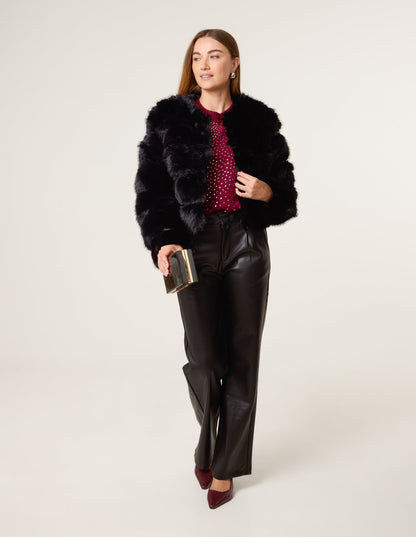 Pelted Fur Jacket