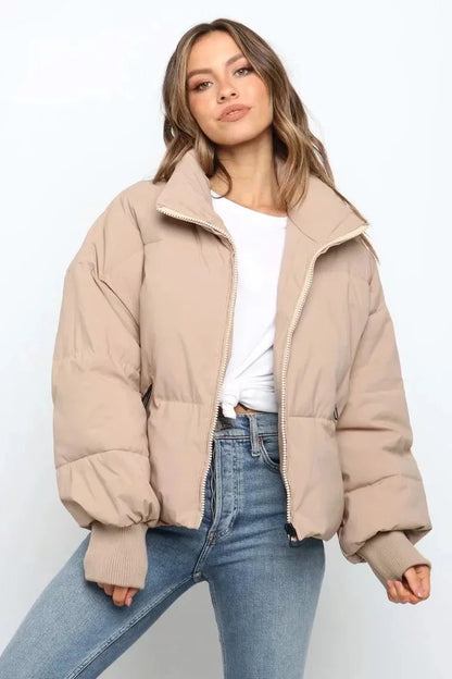 Silk Cotton Puffer Jacket