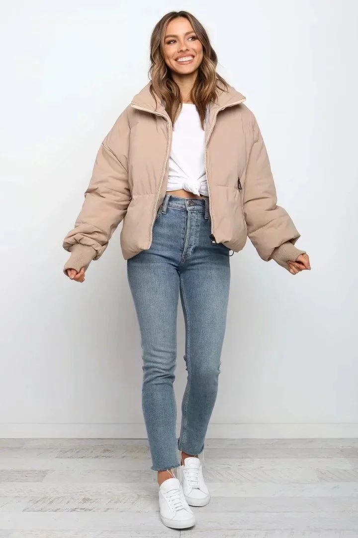 Silk Cotton Puffer Jacket
