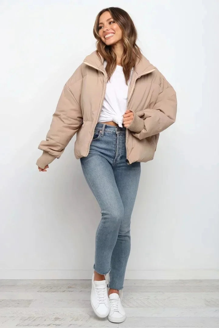 Silk Cotton Puffer Jacket
