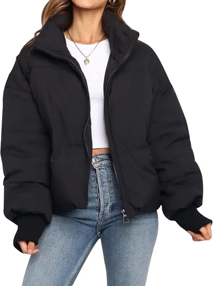 Silk Cotton Puffer Jacket