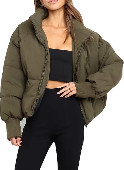 Silk Cotton Puffer Jacket
